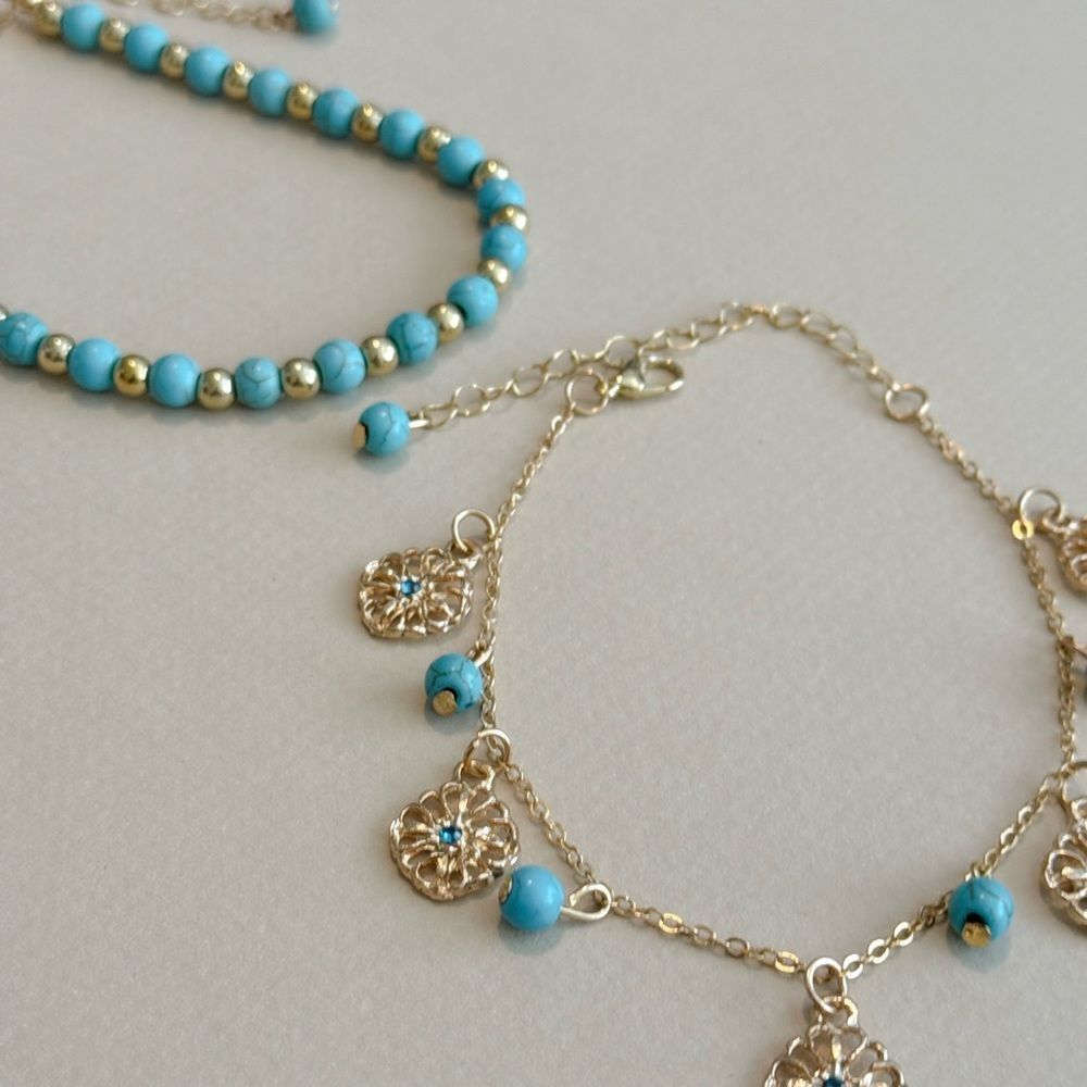 Beaded Anklet Set N1379 - Picture 3 of 4
